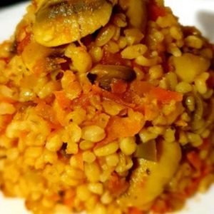 Mantarli Bulgur Pilavi